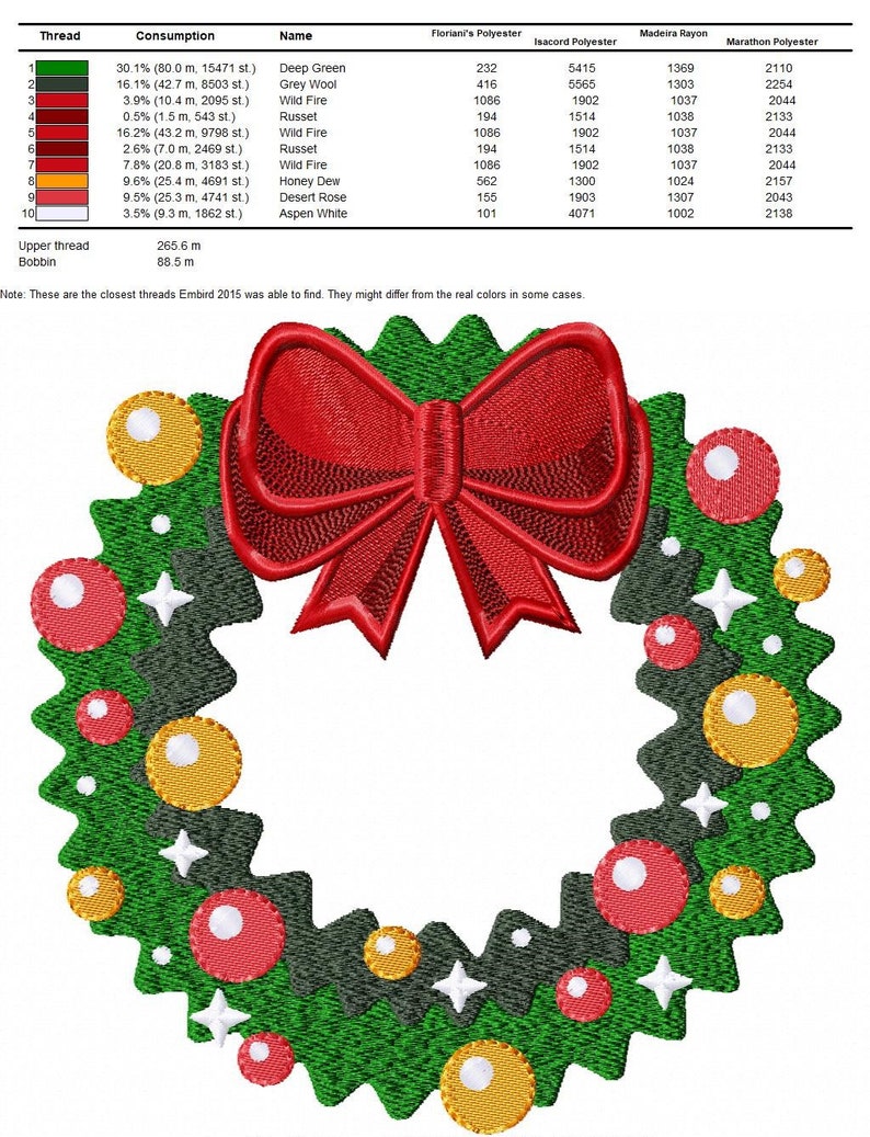 Xmas wreath embroidery designs holly wreath embroidery  etsy