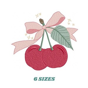 Cherry Embroidery Design – Fruit Machine Pattern (Digital Download)