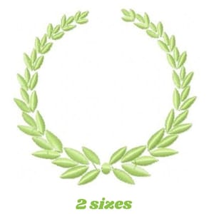 Laurel Wreath Embroidery Design – Monogram Frame (Digital Download)