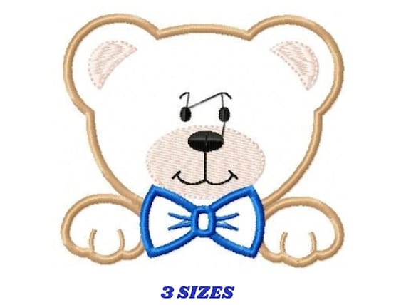 teddy bear machine embroidery designs