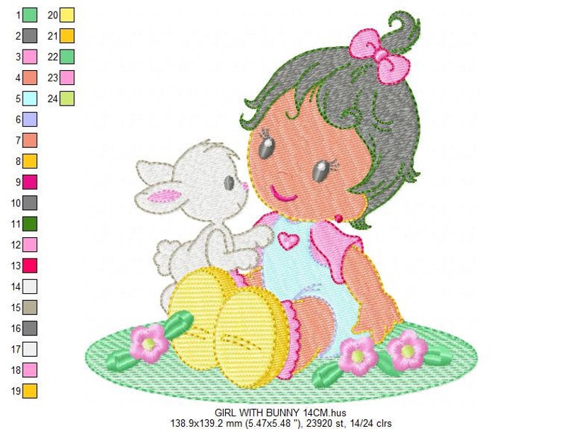 Baby Girl Embroidery Designs Toddler Embroidery Design Etsy