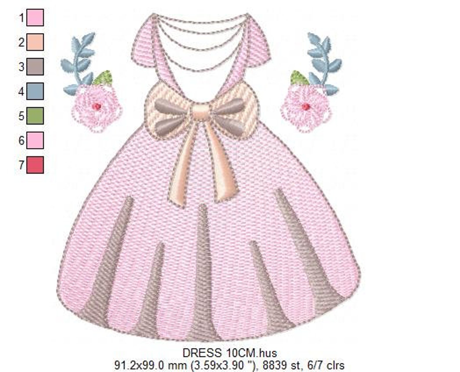 Dress embroidery designs gown embroidery design machine  etsy Dress embroidery designs gown embroidery design machine  etsy