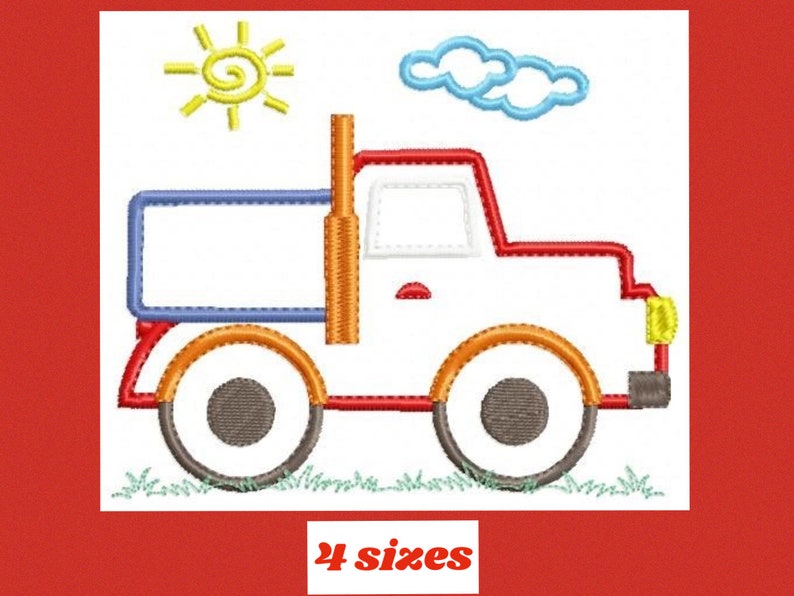 Truck embroidery designs vehicle embroidery design machine  etsy Truck embroidery designs vehicle embroidery design machine  etsy