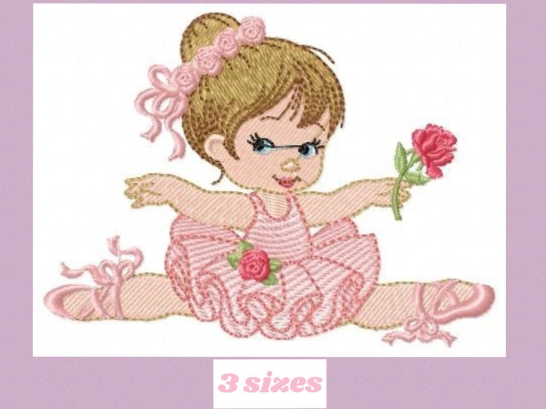 Ballerina Embroidery Designs Ballet Embroidery Design Etsy