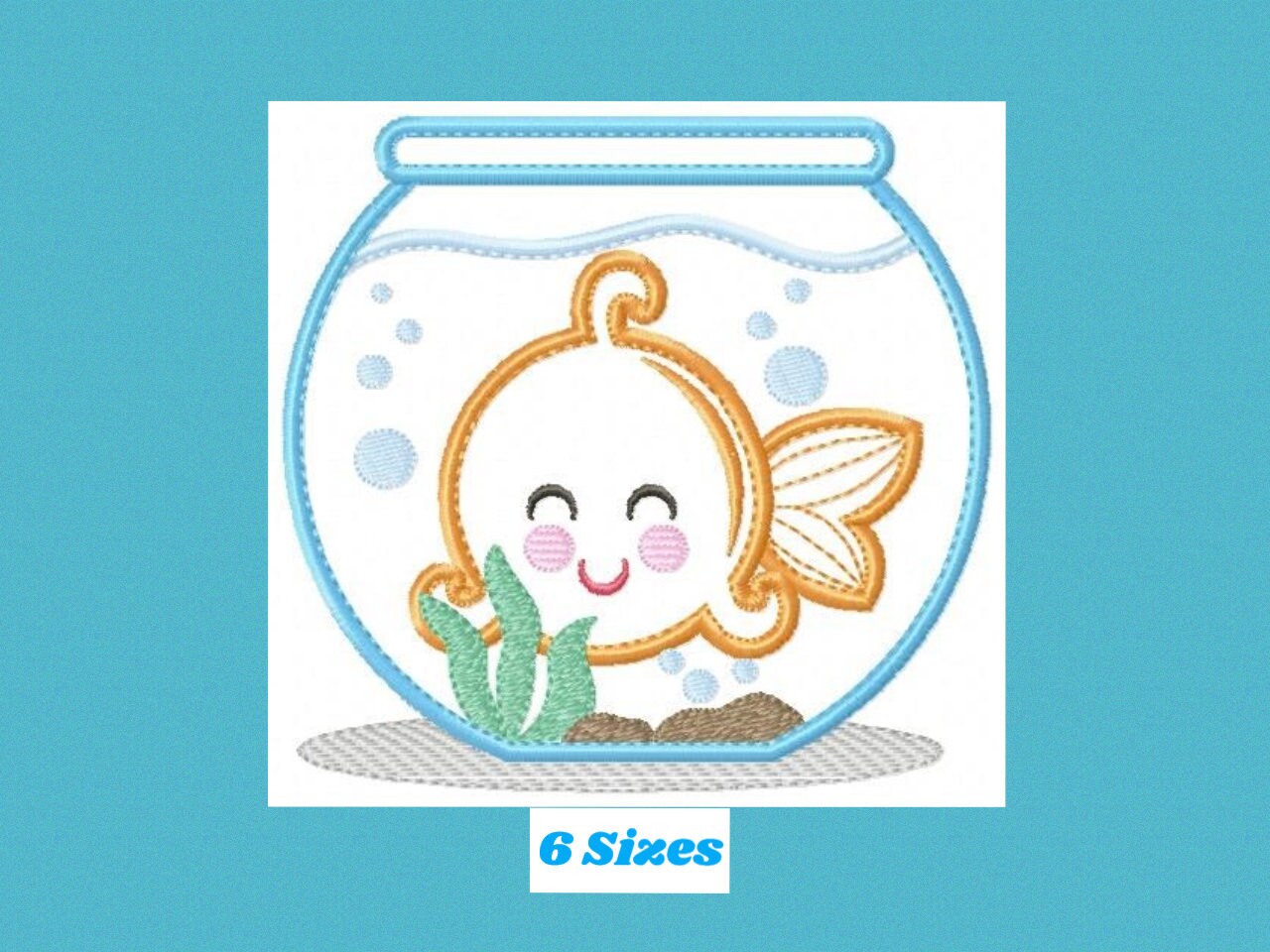 Golden Fish Embroidery Designs - Aquarium Embroidery Design Machine ...