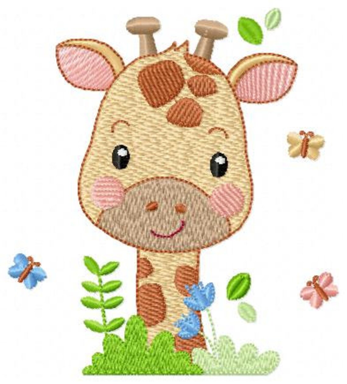 Giraffe embroidery design Animal embroidery designs machine Etsy