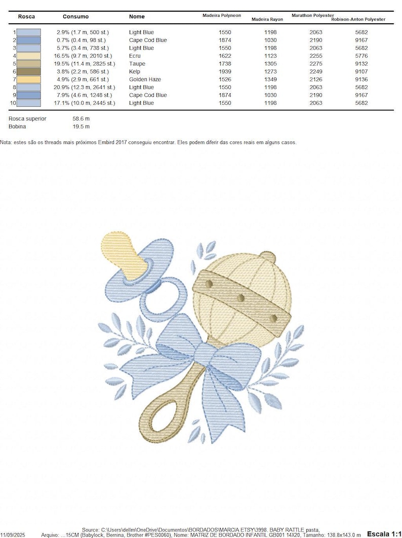 Baby Boy Rattle and Pacifier Embroidery Designs - Newborn Toys Machine ...