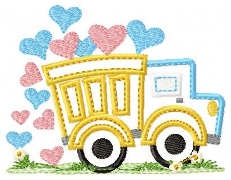 Truck Embroidery Designs Vehicle Embroidery Design Machine Etsy