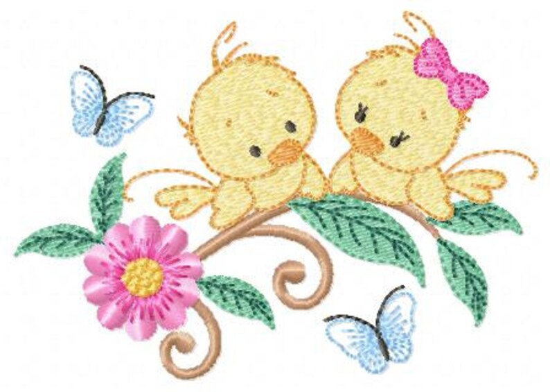 Bird embroidery designs baby girl embroidery design machine  etsy Bird embroidery designs baby girl embroidery design machine  etsy