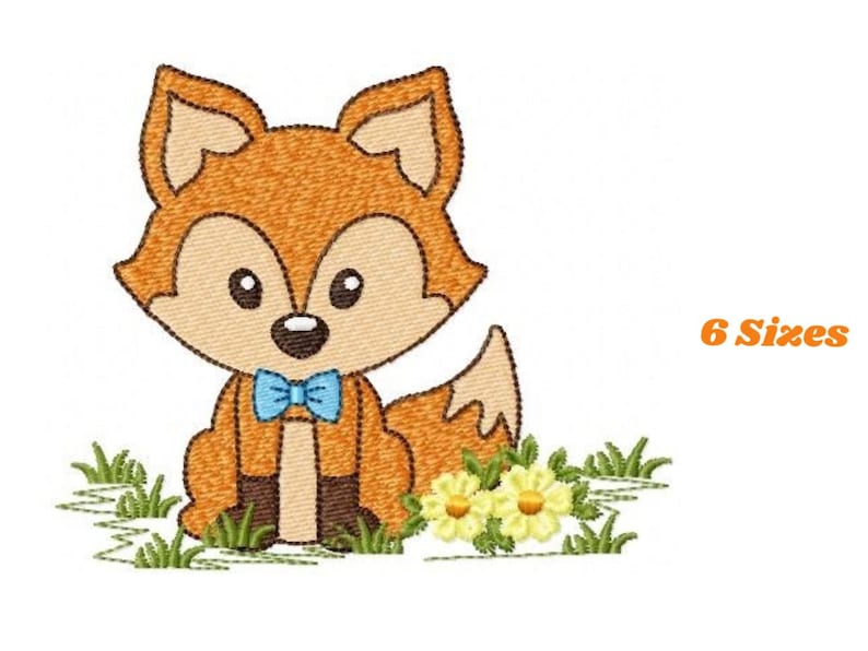 Download Red Fox embroidery designs Woodland animals embroidery | Etsy