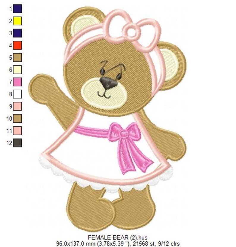 teddy embroidery