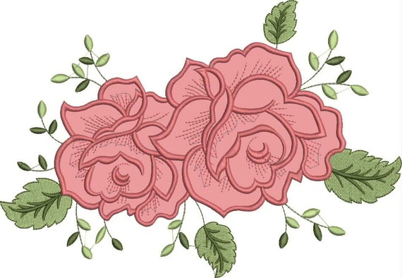 Dessins De Broderie De Fleurs Modèle De Broderie De Machine De Conception De Broderie De Broderie De Serviette Applique De Fleur De Fichier De