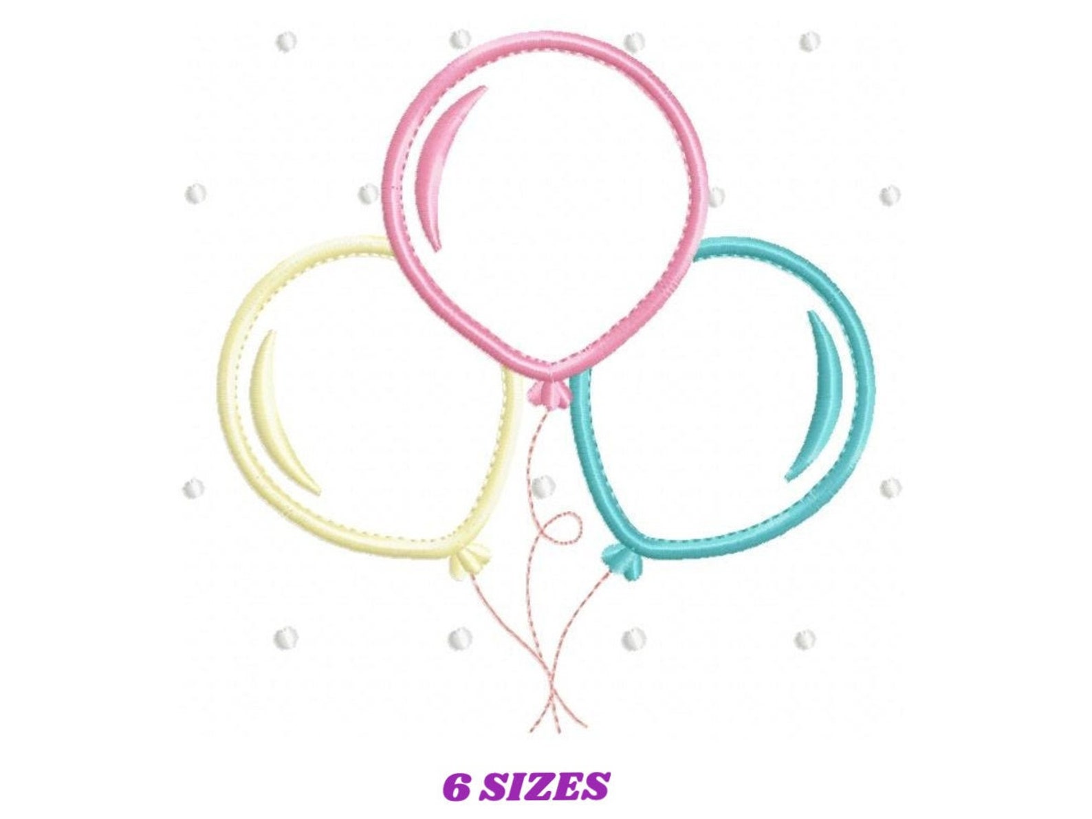 Balloon Embroidery Design - Birthday Embroidery Designs Machine ...