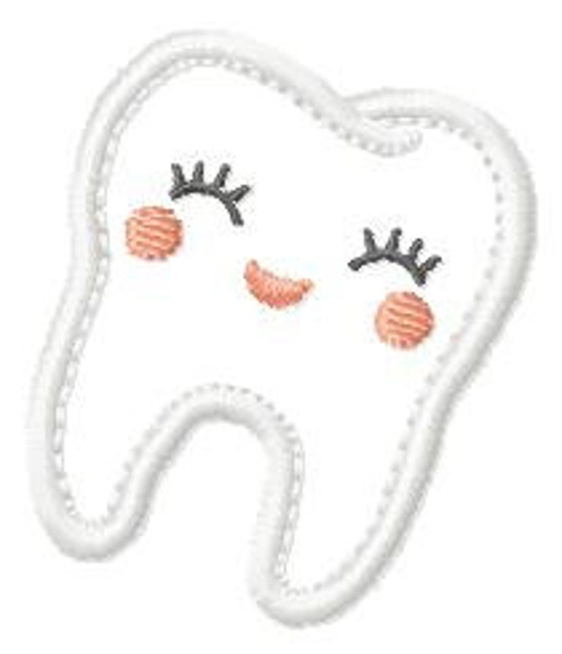 Tooth Fairy embroidery designs Tooth embroidery design machine embroidery pattern Baby girl embroidery file Pixie instant download image 4