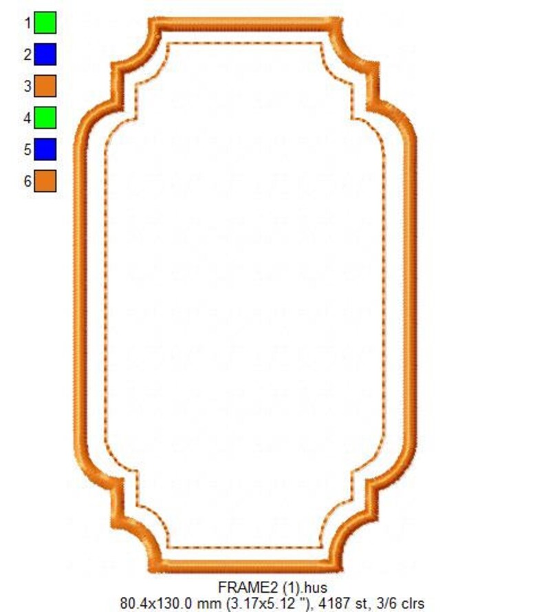 Frame Embroidery Designs Set Frame Applique Design Machine Etsy