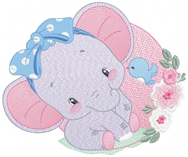 Elephant embroidery designs animal embroidery design machine  etsy