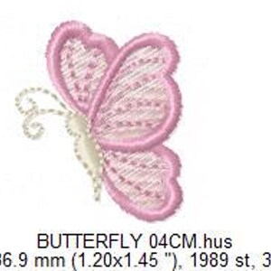 Mini Butterfly Embroidery Design – Small Machine Embroidery Pattern (Digital Download)