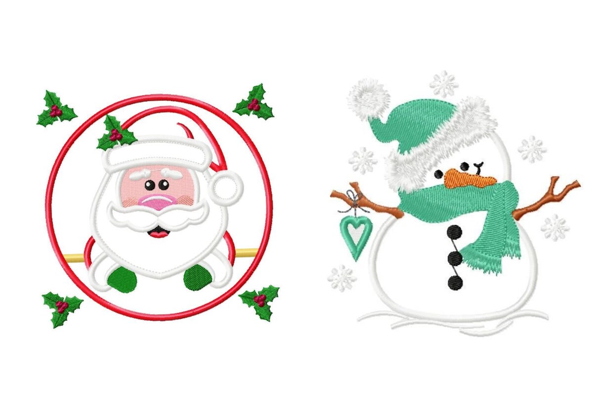Xmas embroidery designs - Santa Claus embroidery design machine embro…