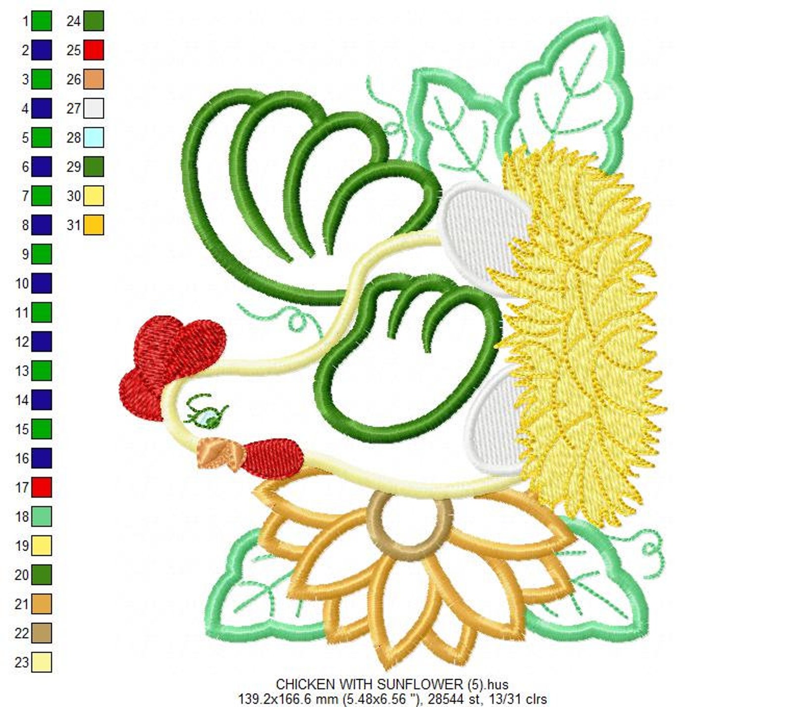 Chicken Embroidery Designs Kitchen Embroidery Design Machine - Etsy