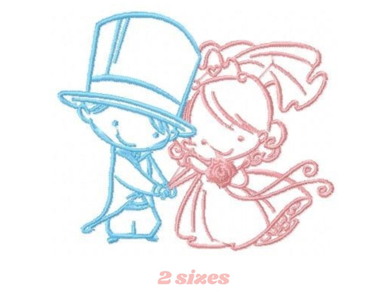 Couple embroidery designs Wedding embroidery design machine Etsy
