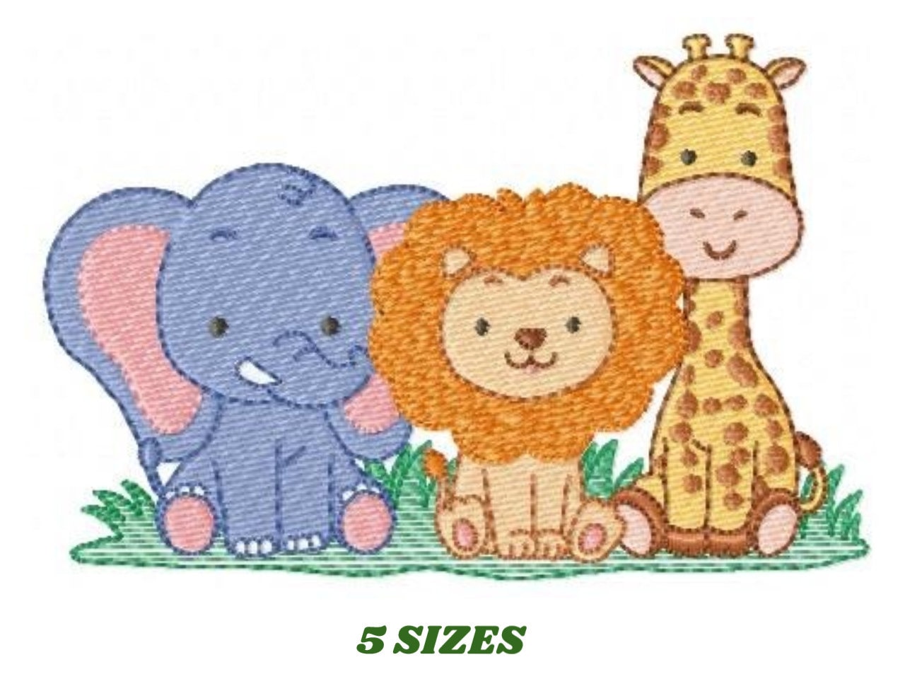 file instant download Newborn embroidery design animals embroidery