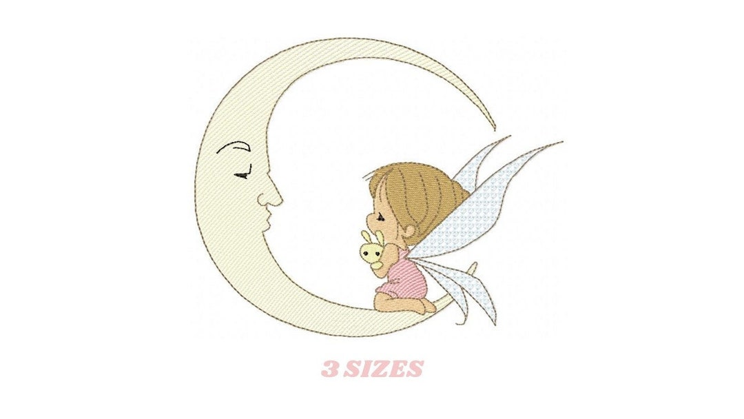Fairy Embroidery Design - Baby Girl Magical Embroidery Designs Machine ...