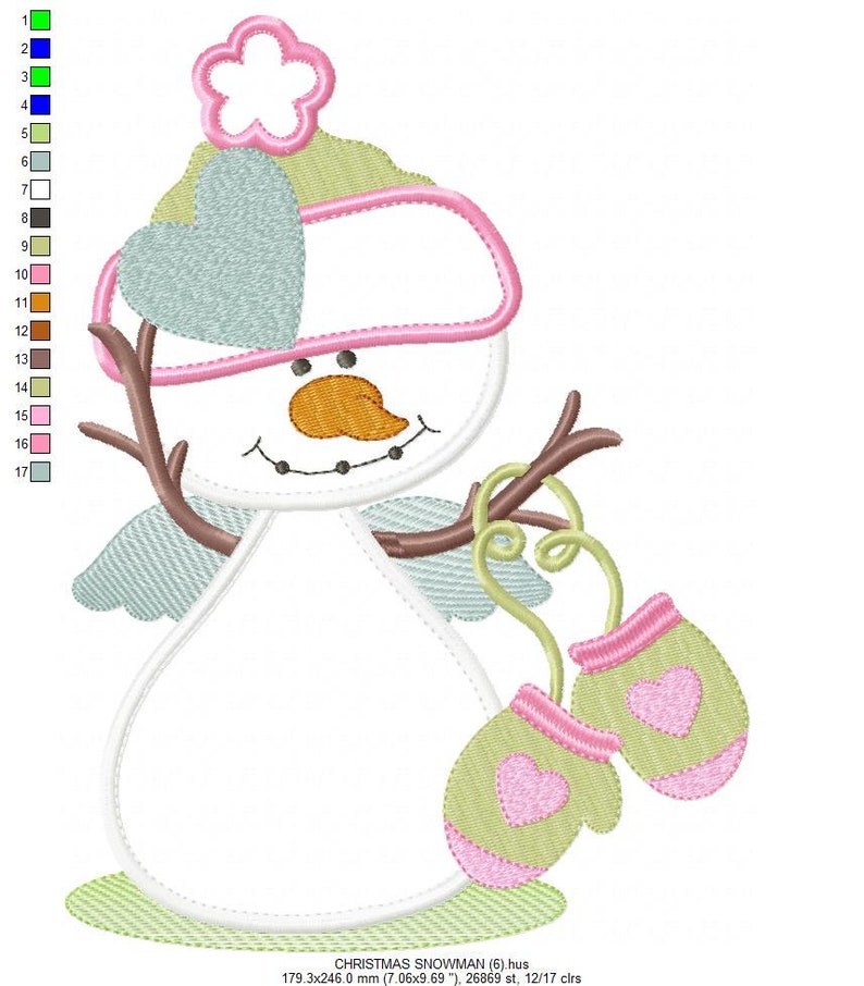 Snowman Embroidery Designs Xmas Embroidery Design Machine Etsy