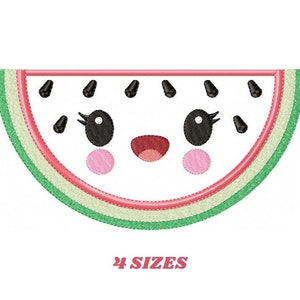 Watermelon embroidery designs - Fruit machine embroidery pattern - Watermelon applique design - Kitchen Towel file - Instant download pes
