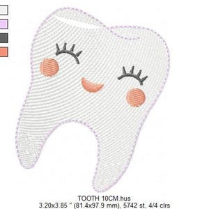 Tooth Fairy Embroidery Designs – Baby Girl Machine Embroidery (Instant Download)
