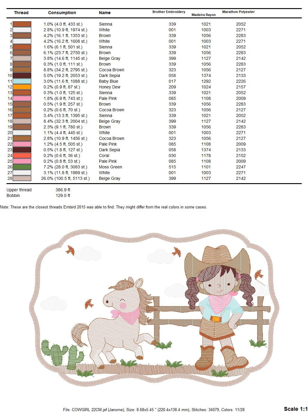 Embroidery Design Ranch Sorting Cowgirl Frame Embroidery Designs - Baby Girl Wrangler Machine ...