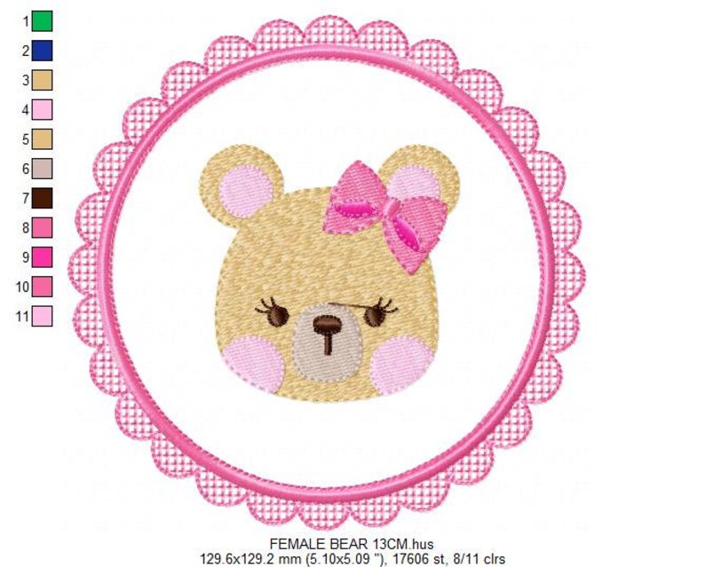 Mouse Embroidery Designs Frame Embroidery Design Machine - Etsy