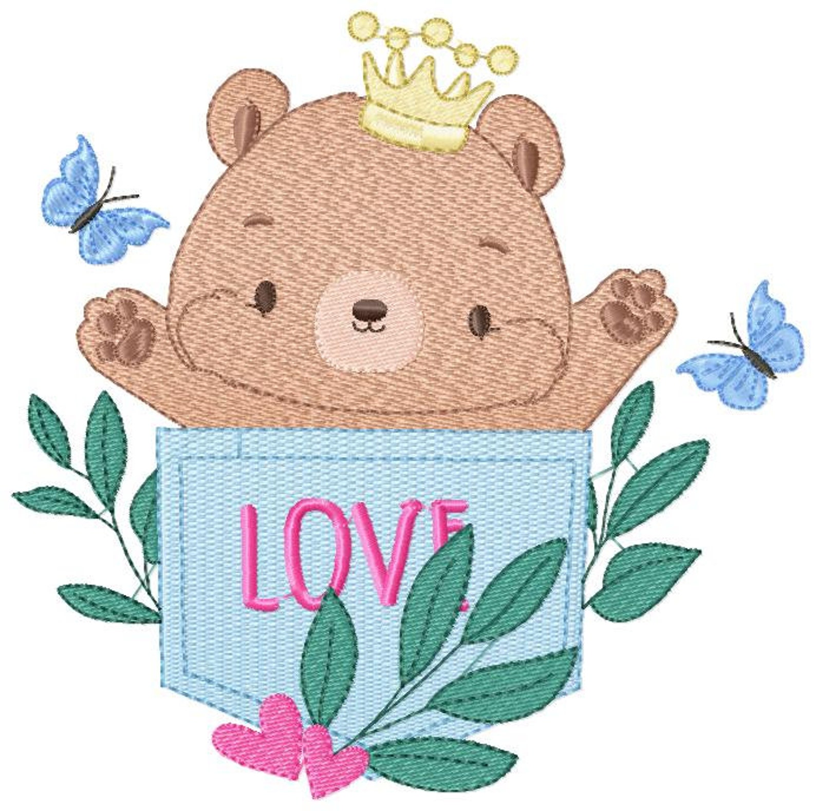teddy embroidery