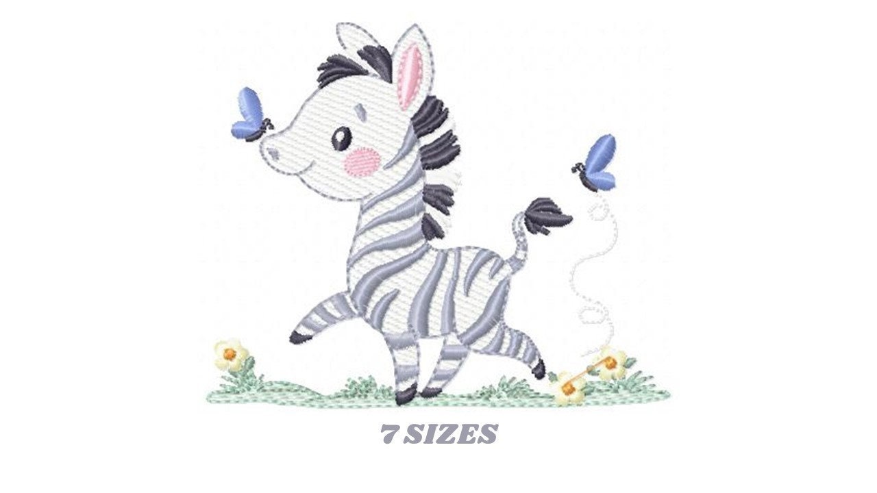 Zebra Embroidery Designs Animal Embroidery Design Machine