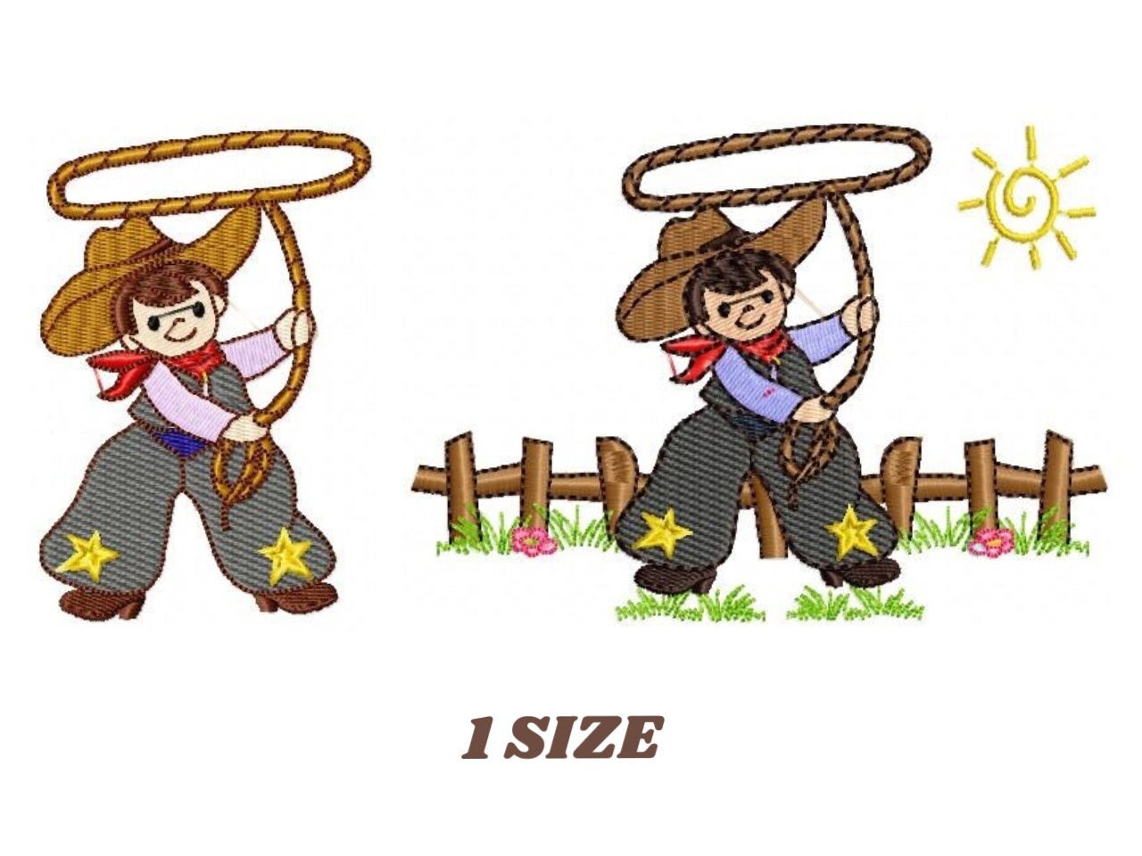 Buy Cowboy Embroidery Design Kid Boy Embroidery Designs Machine Online in  India - Etsy