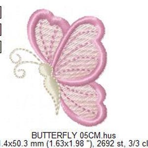 Mini Butterfly Embroidery Design – Small Machine Embroidery Pattern (Digital Download)