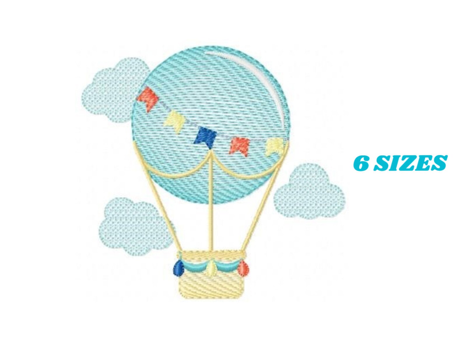 Balloon Embroidery Designs Hot Air Balloon Embroidery Design Machine ...