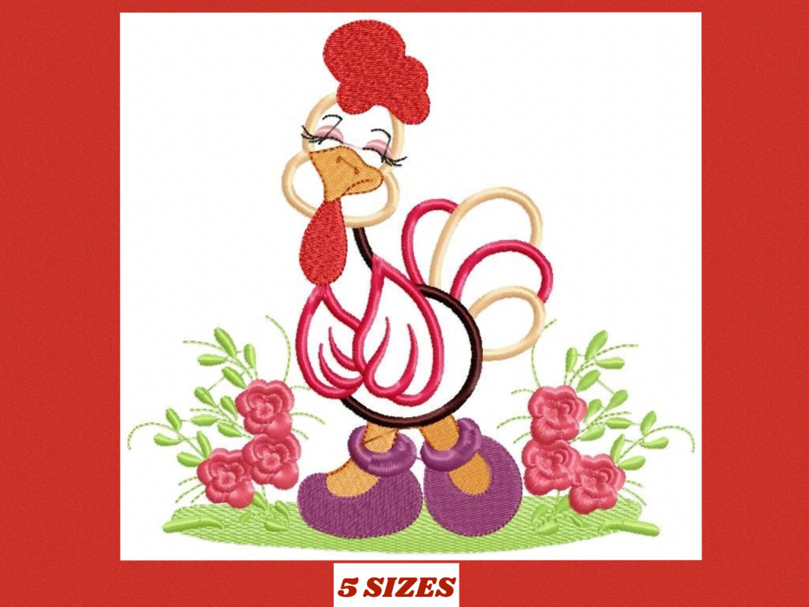 Chicken Embroidery Designs Kitchen Embroidery Design Machine - Etsy