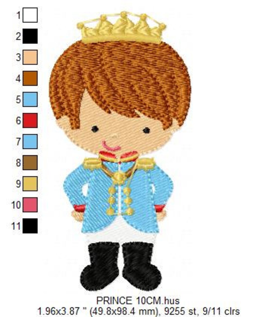 Prince Embroidery Designs King Embroidery Design Machine Etsy