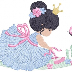 Ballerina Embroidery Design – Ballet Machine Embroidery Pattern (Digital File)