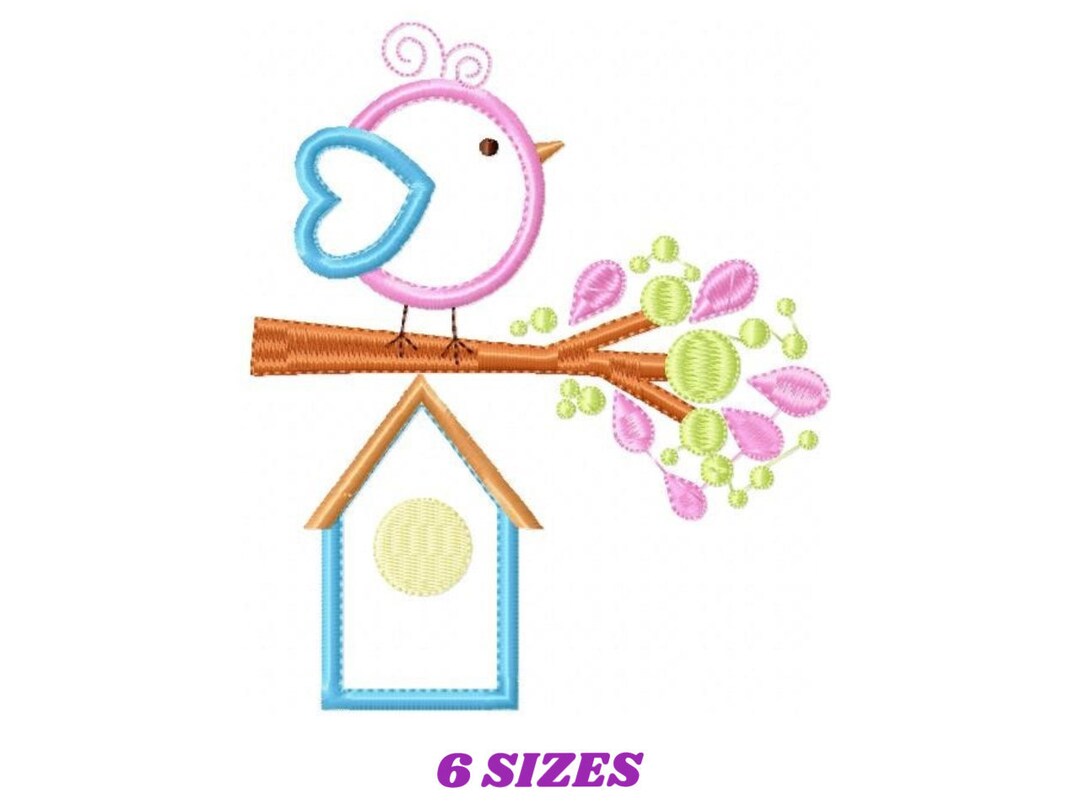 Bird Embroidery Designs Birdhouse Embroidery Design Machine Embroidery