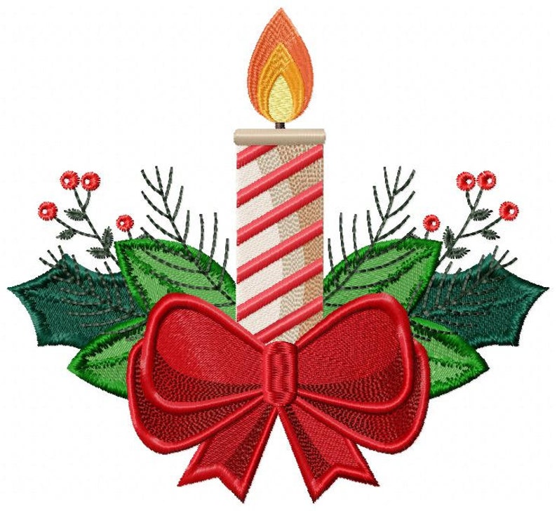 Diseños de bordado de velas patrón de bordado de máquina de - Etsy España