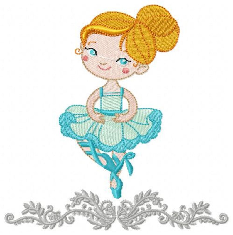 Ballerina Embroidery Designs Ballet Embroidery Design Etsy Australia