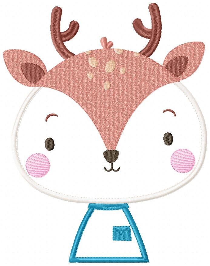 最前線の Deer Embroidery Designs - Safari Embroidery Design Machine シャツ+ブラウス(長袖+七分)