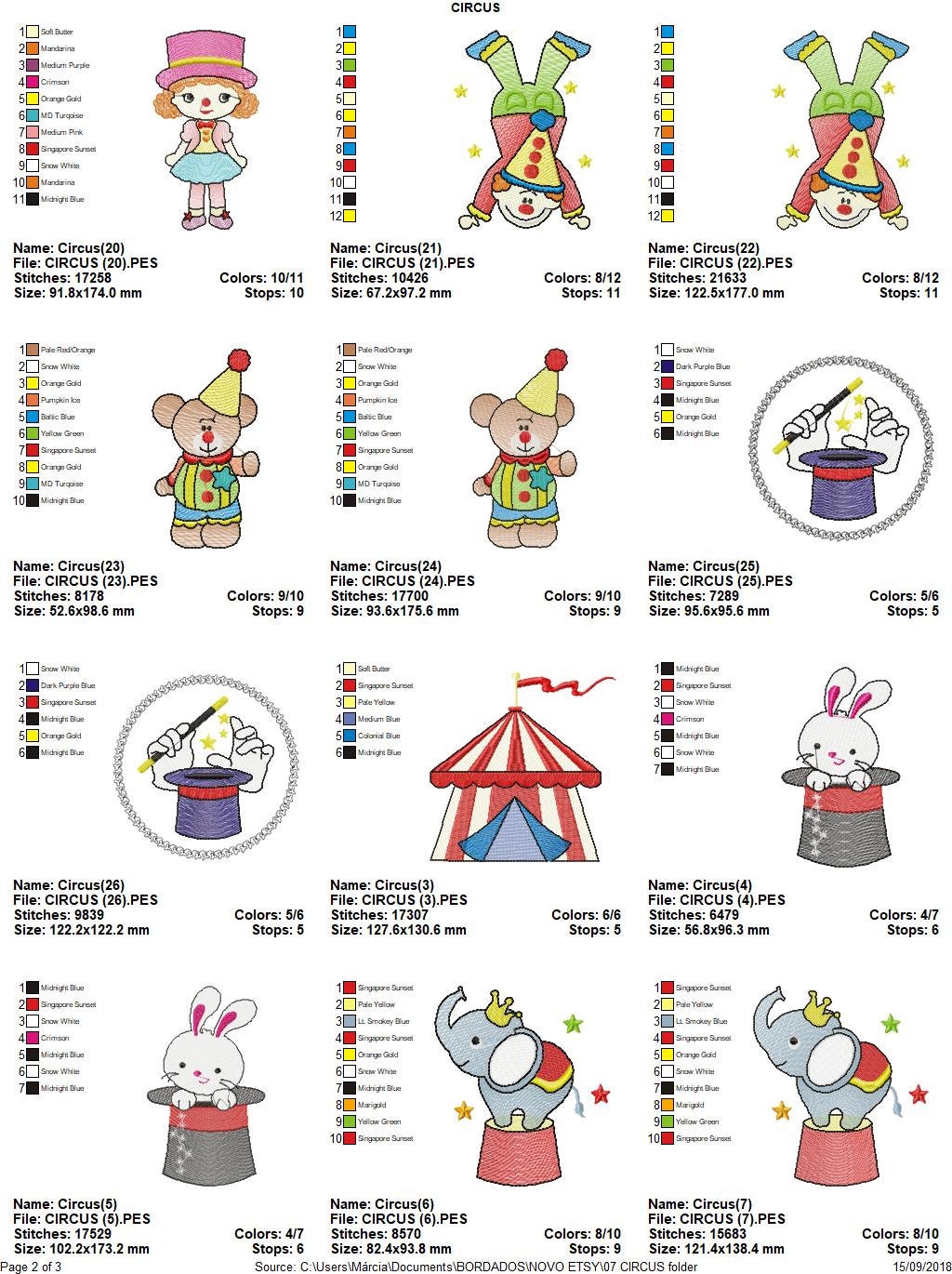 Circus Embroidery Designs Clown Embroidery Design Machine - Etsy Australia