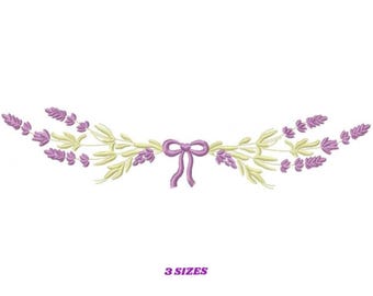 Lavender Flowers Embroidery Design – Spring Floral Machine Pattern (Digital Download)