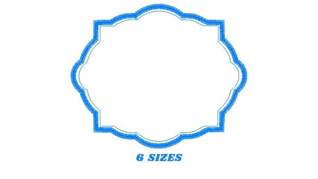 Monogram Frame Embroidery Designs Set Frame Applique Design Shape ...