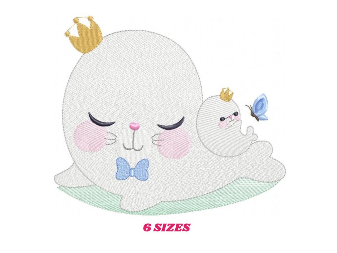 Seal Embroidery Designs Seal With Baby Embroidery Design Machine