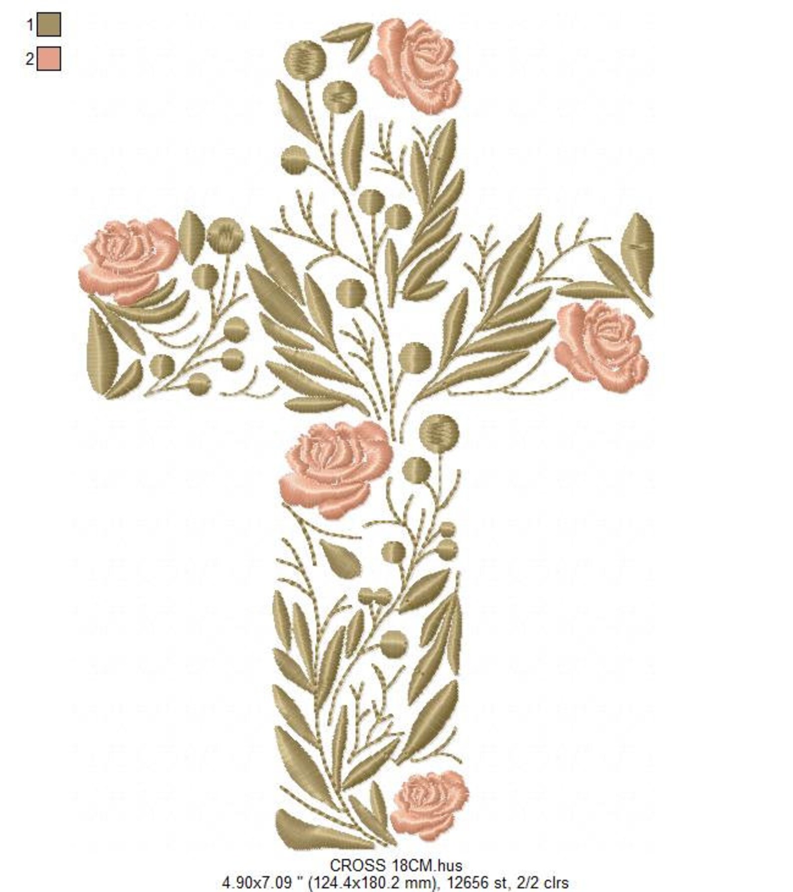 Cross Embroidery Designs Religious Embroidery Design Machine Etsy