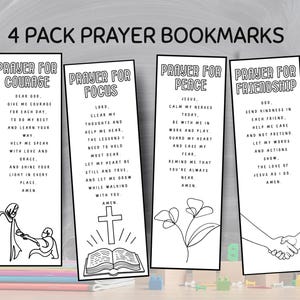 Back to School Prayer Bookmark: Christian Kids Gift (PDF Download