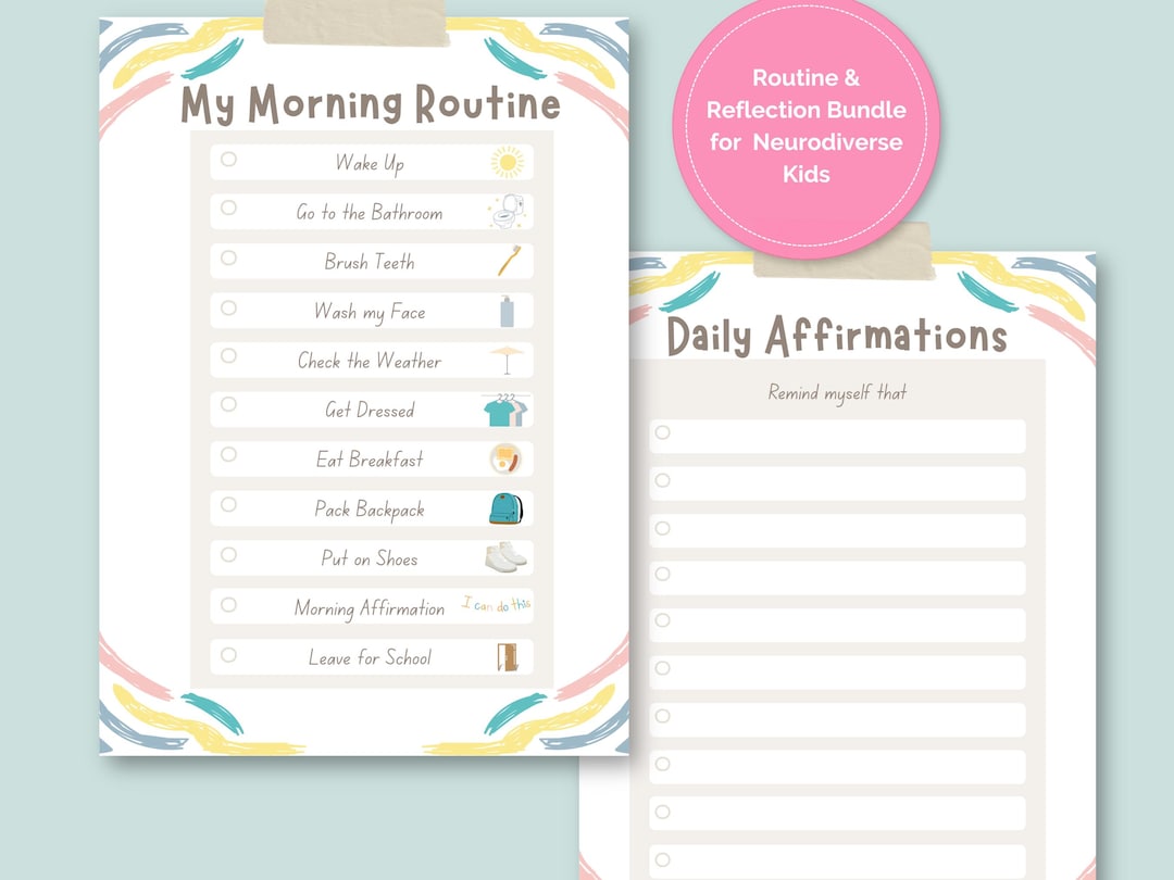 Get Ready for School With This Visual Routine Bundle for Neurodiverse ...
